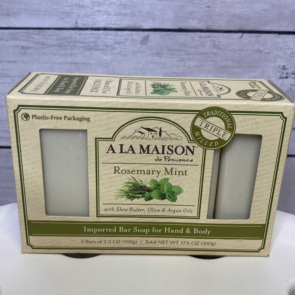 Rosemary Mint Bar Soap 5 pack by A La Maison